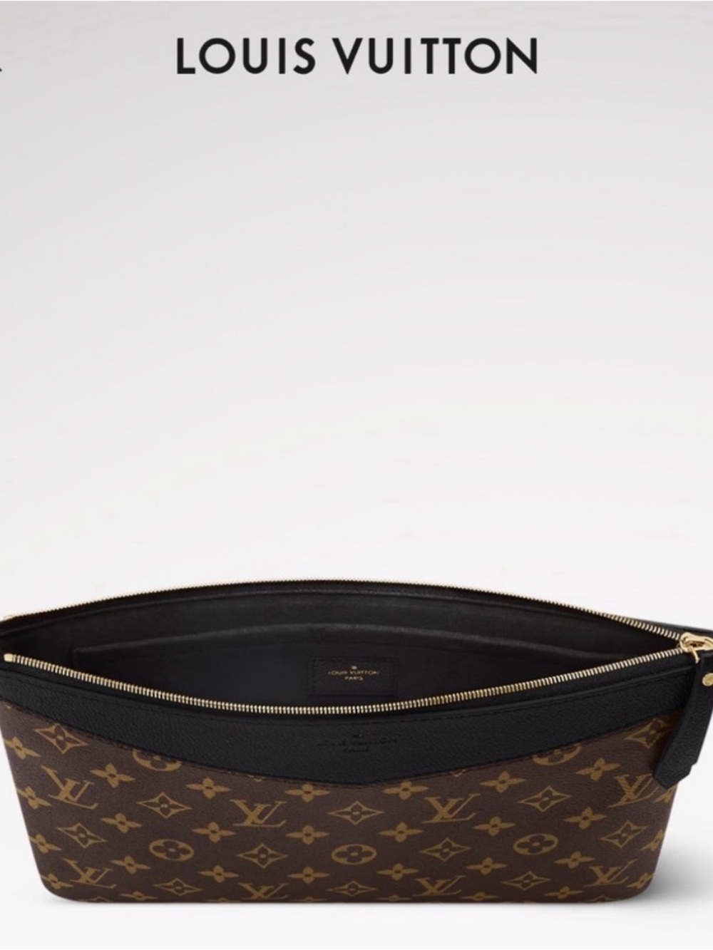 Louis Vuitton Monogram Daily Pouch in Brown with Black Trim - New in Box - Picture 8 of 11